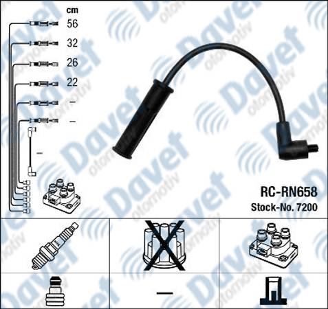 NGK 7200 Buji Kablosu Tk Renault Clio Ii 1.4 98-05
